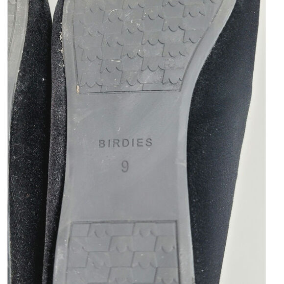 BIRDIES THE STARLING LOAFERS IN BLACK VELVET, SZ 9 - Picture 14 of 16